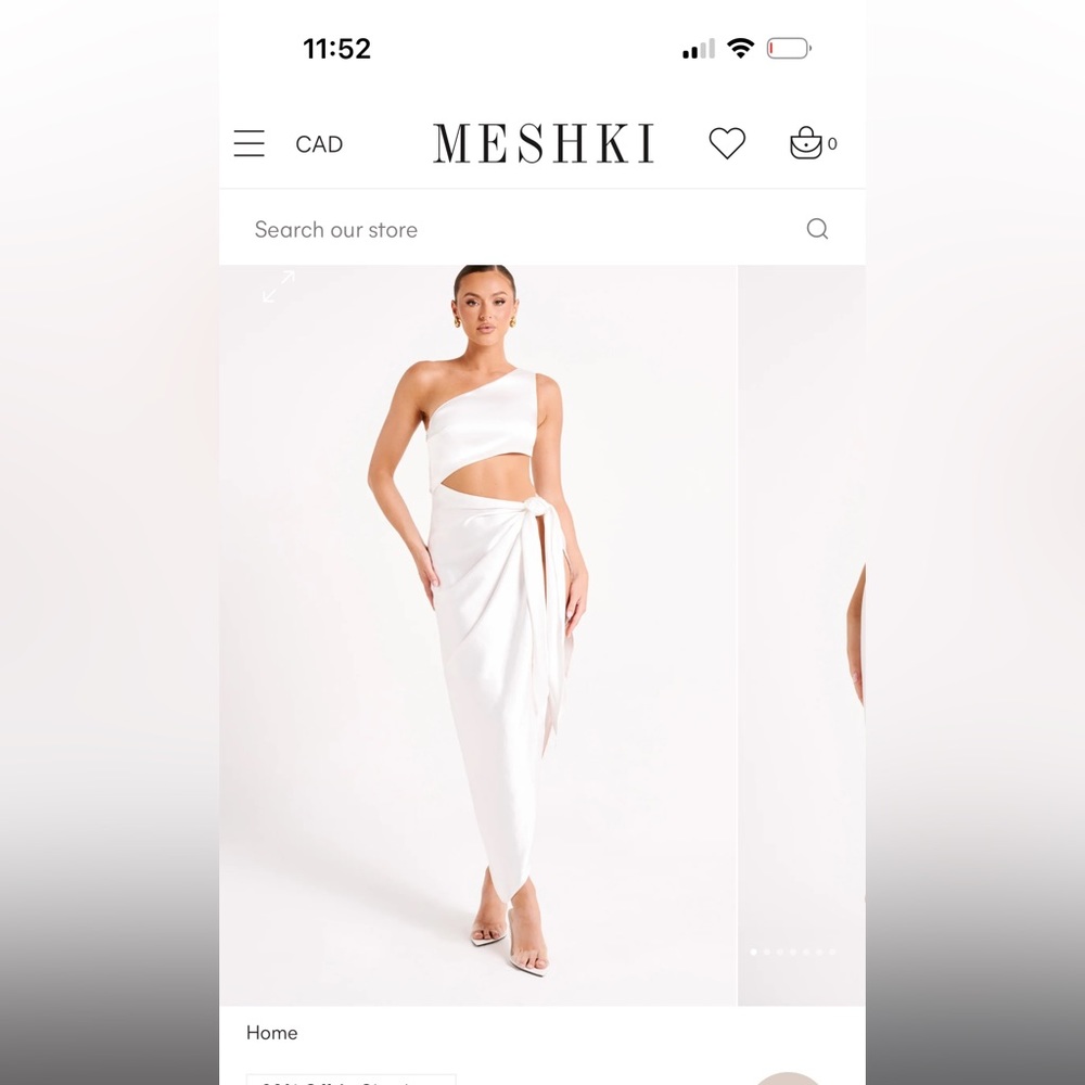 Meshki - stunning one shoulder wrap dress! SIZE XXXL (3x)